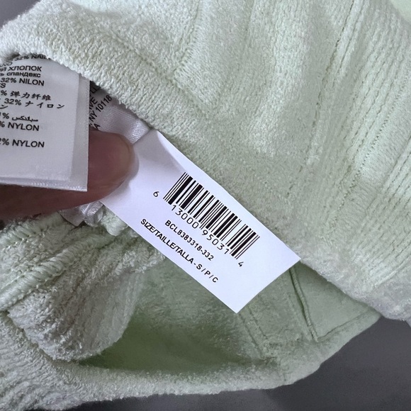 Herve Leger Strapless Ribbed Organic Cotton Blend Boucle - Picture 4 of 6